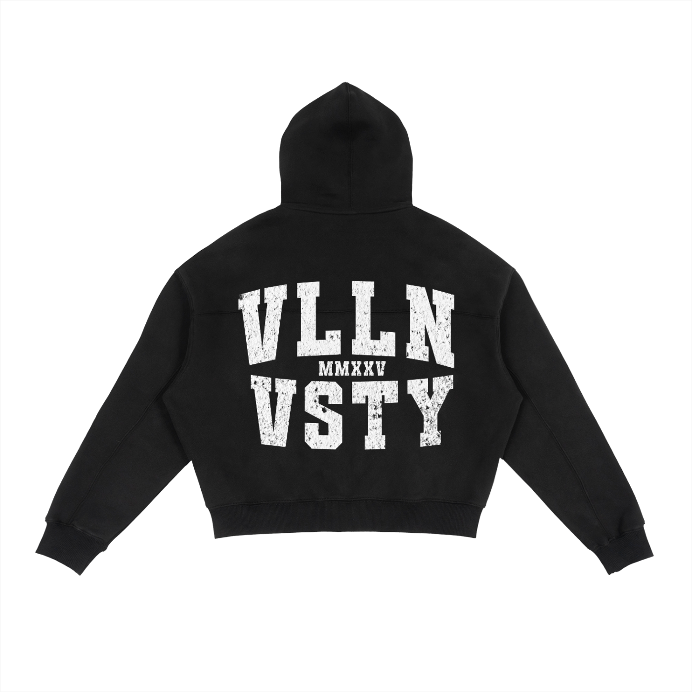 UNIVERSITY BOX ZIP UP HOODIE